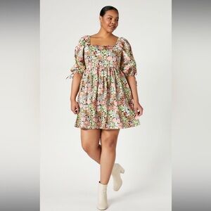 Floral Puff Sleeve Dress